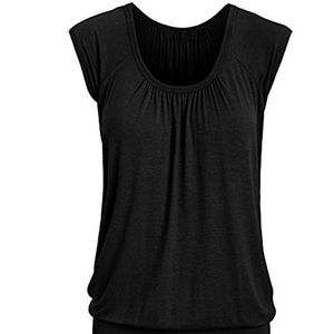 Black Scoopneck Top